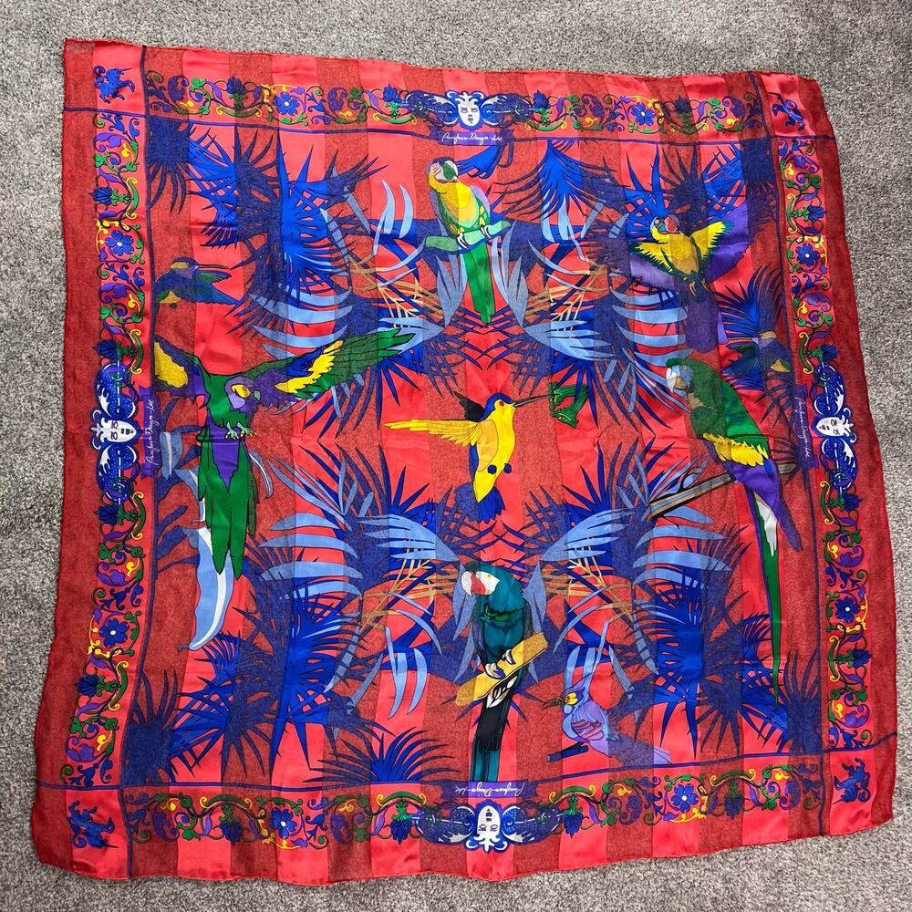 Beautiful Vintage Pangborn Design Ltd. 100% Silk Scarf